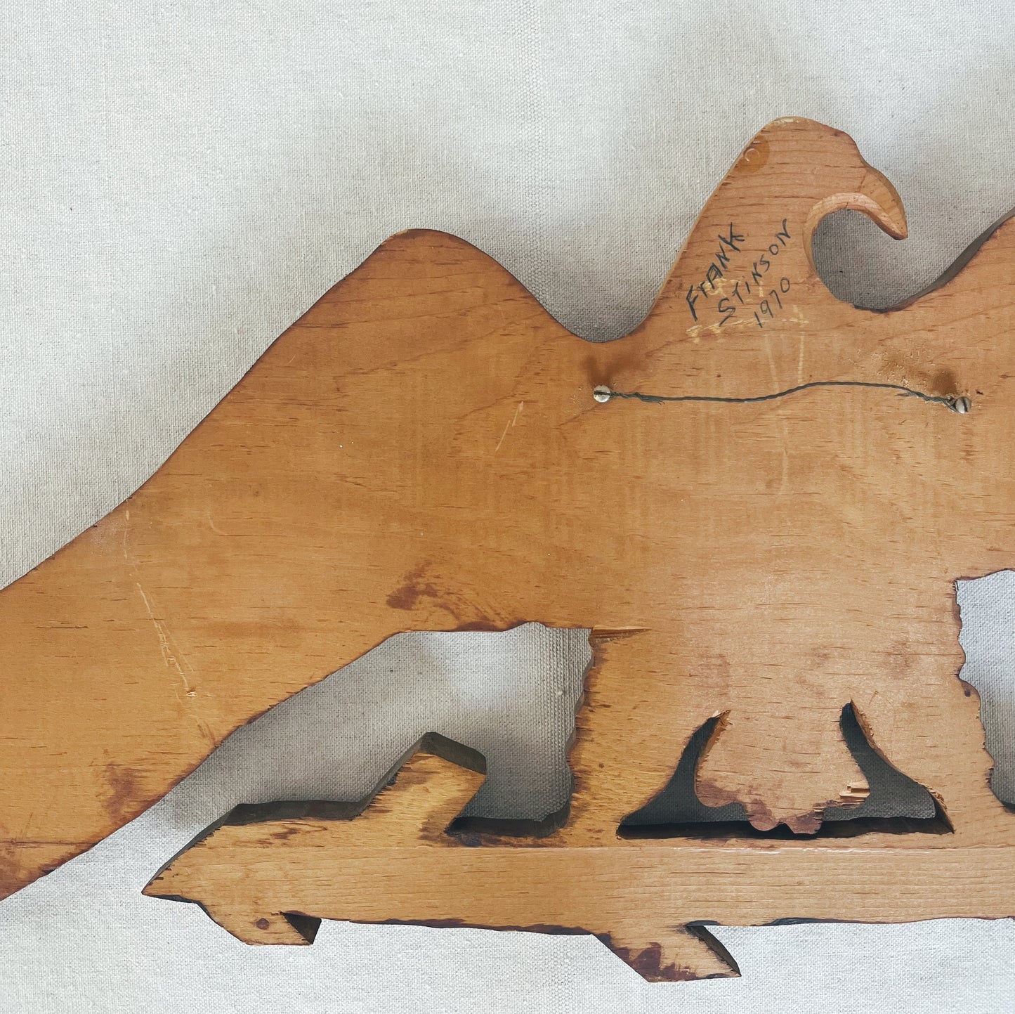 Handcarved Wooden Eagle