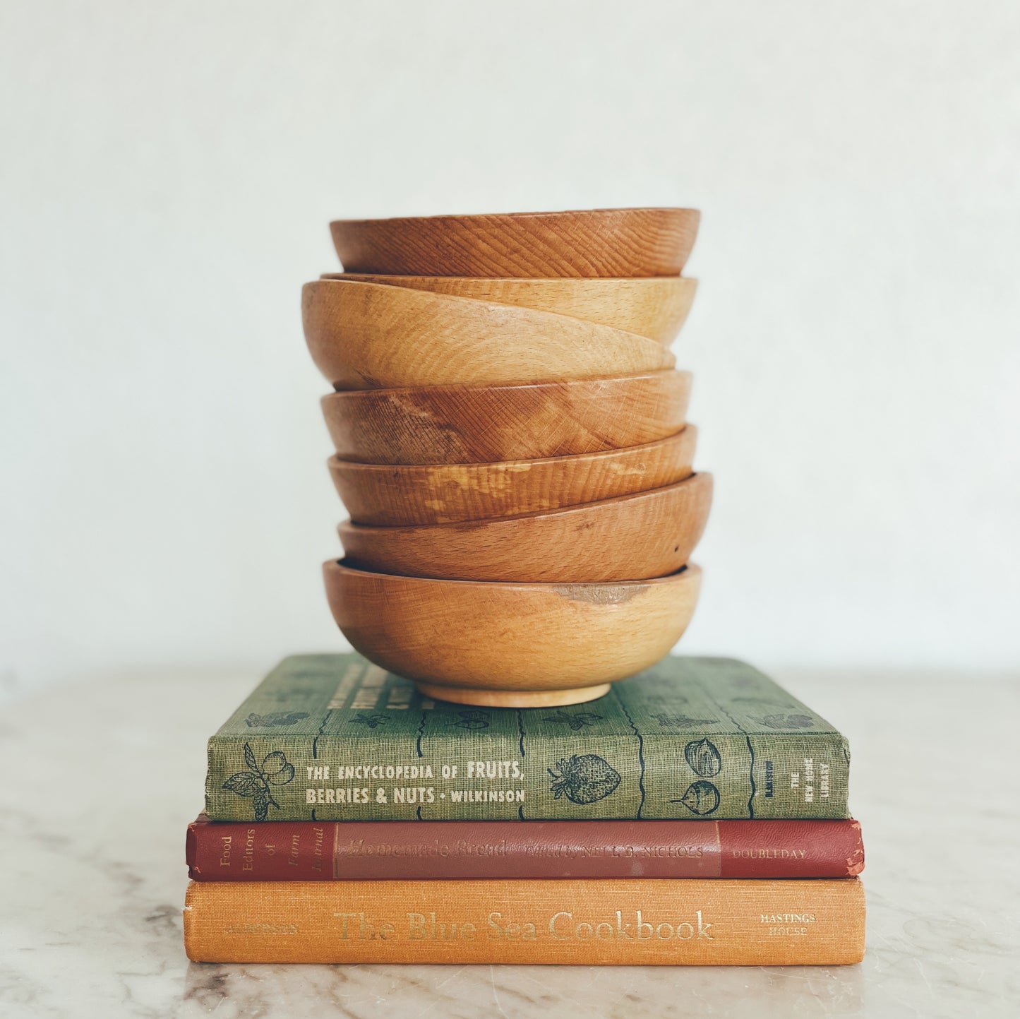 Vintage Wooden Bowls (set of 7)