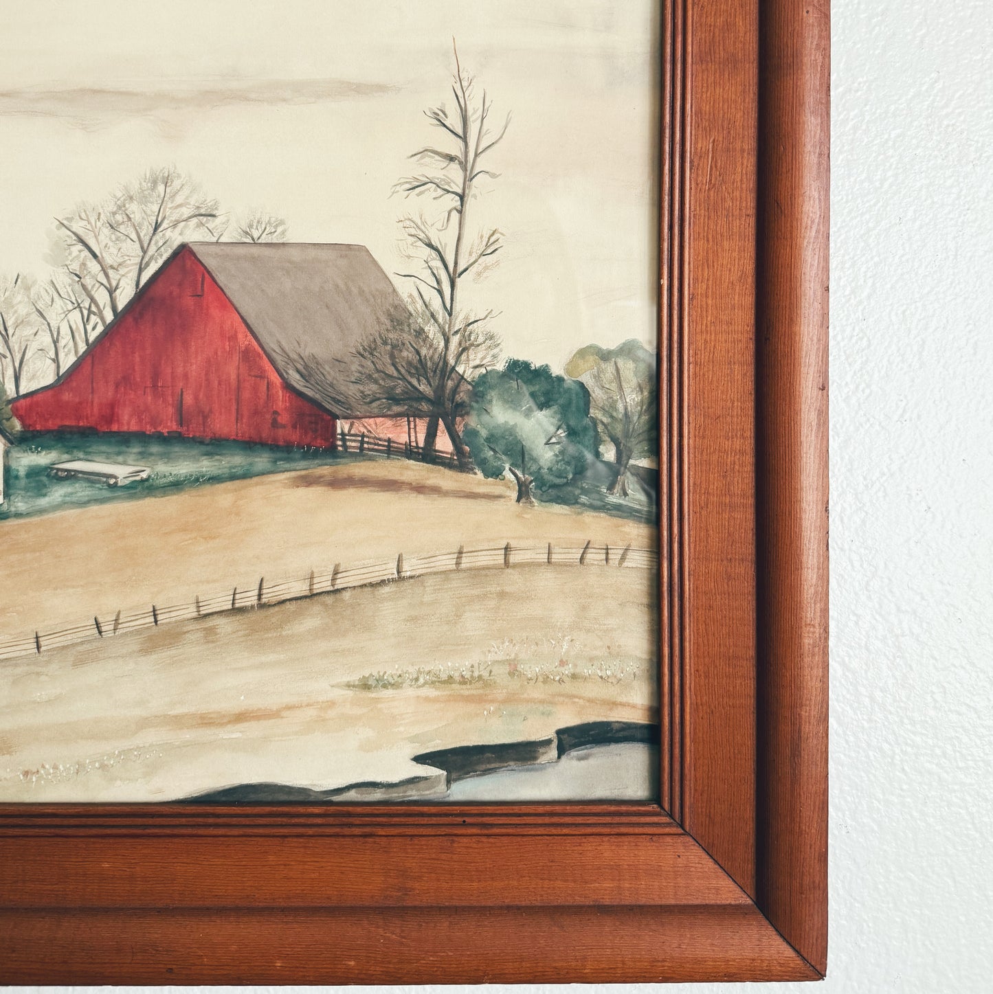 Watercolor Barn From 1947 (local purchase only)