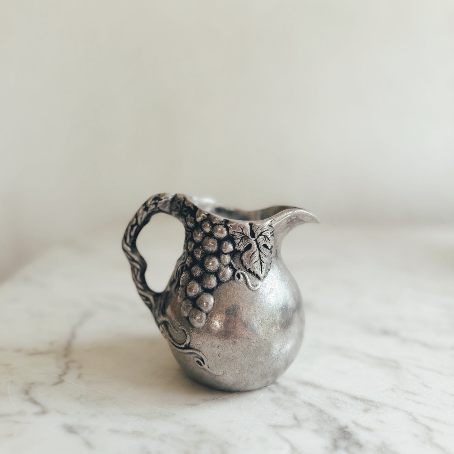 Small Vintage Pewter Creamer