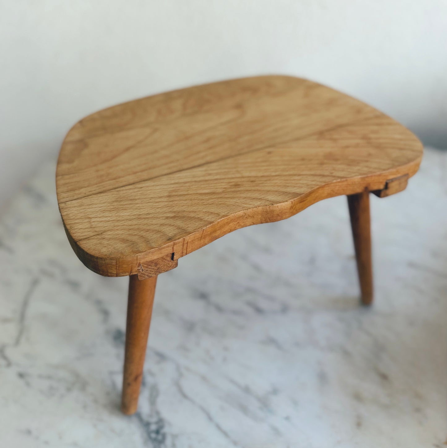 Vintage Wooden Yugoslavian Foot Stool