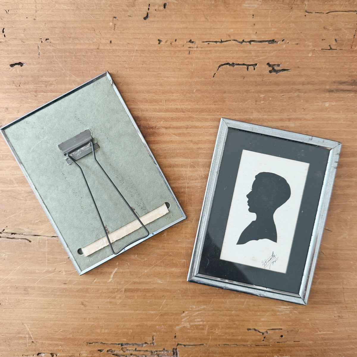 Pair of Small Antique Framed Silhouettes
