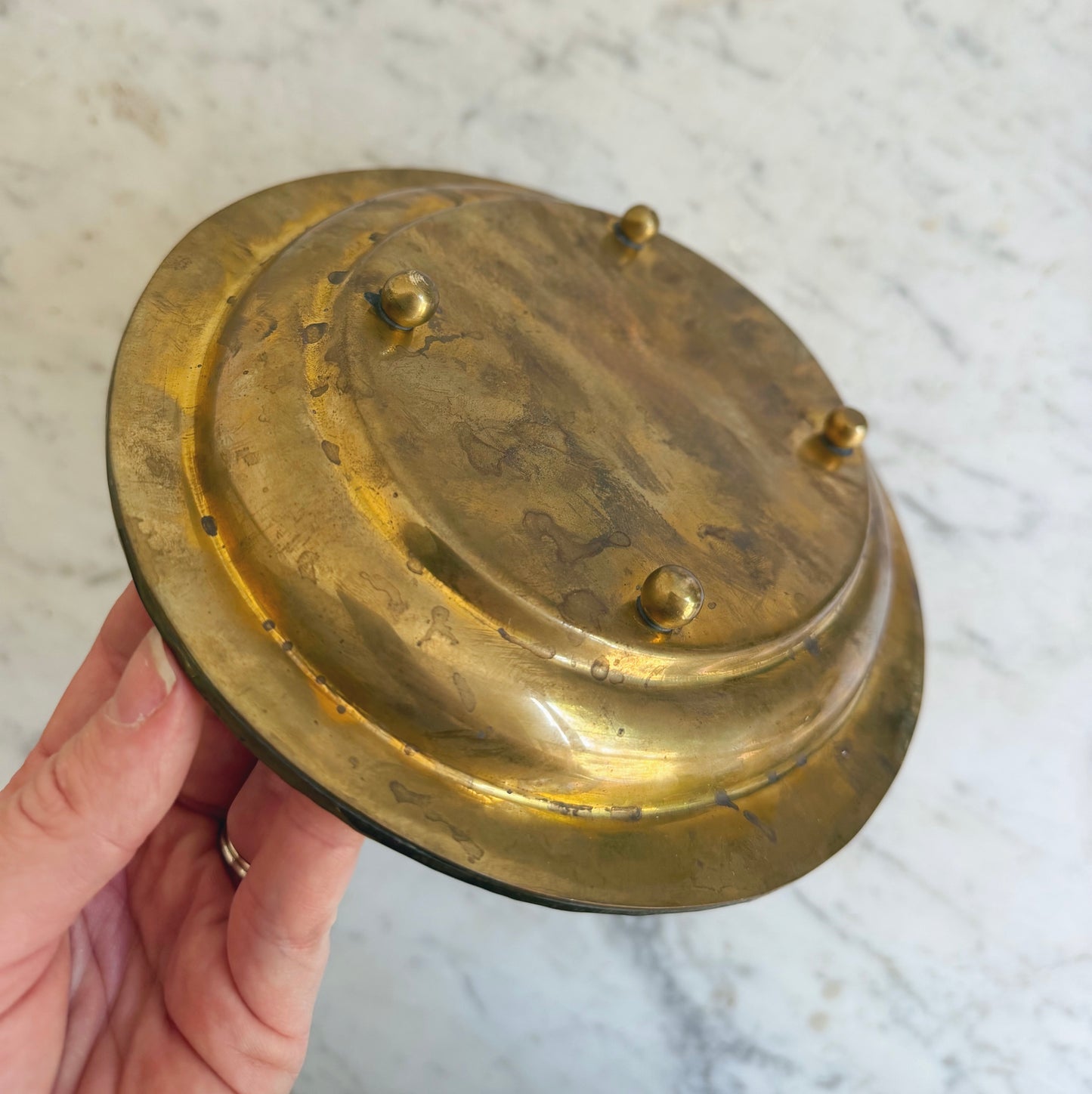 Small Vintage Brass Tray