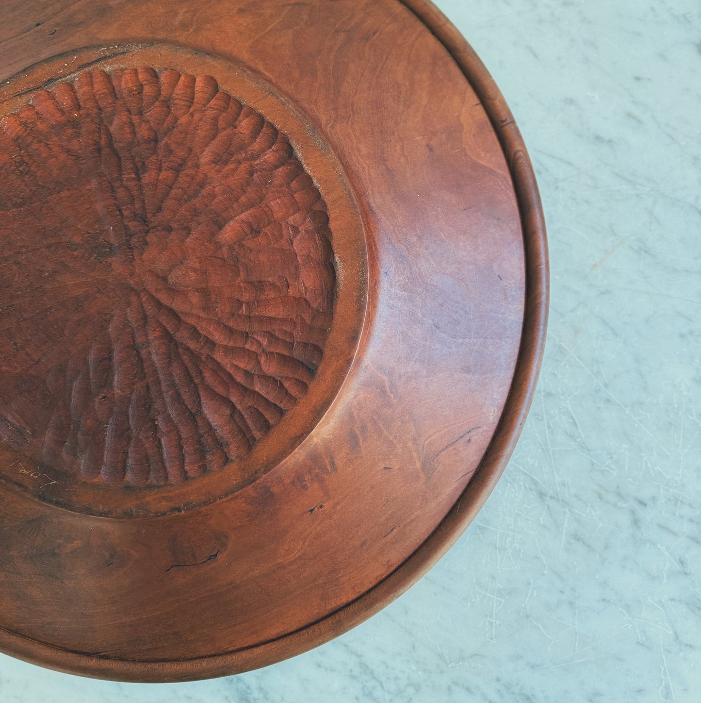 Hand-carved Large Wooden Platter
