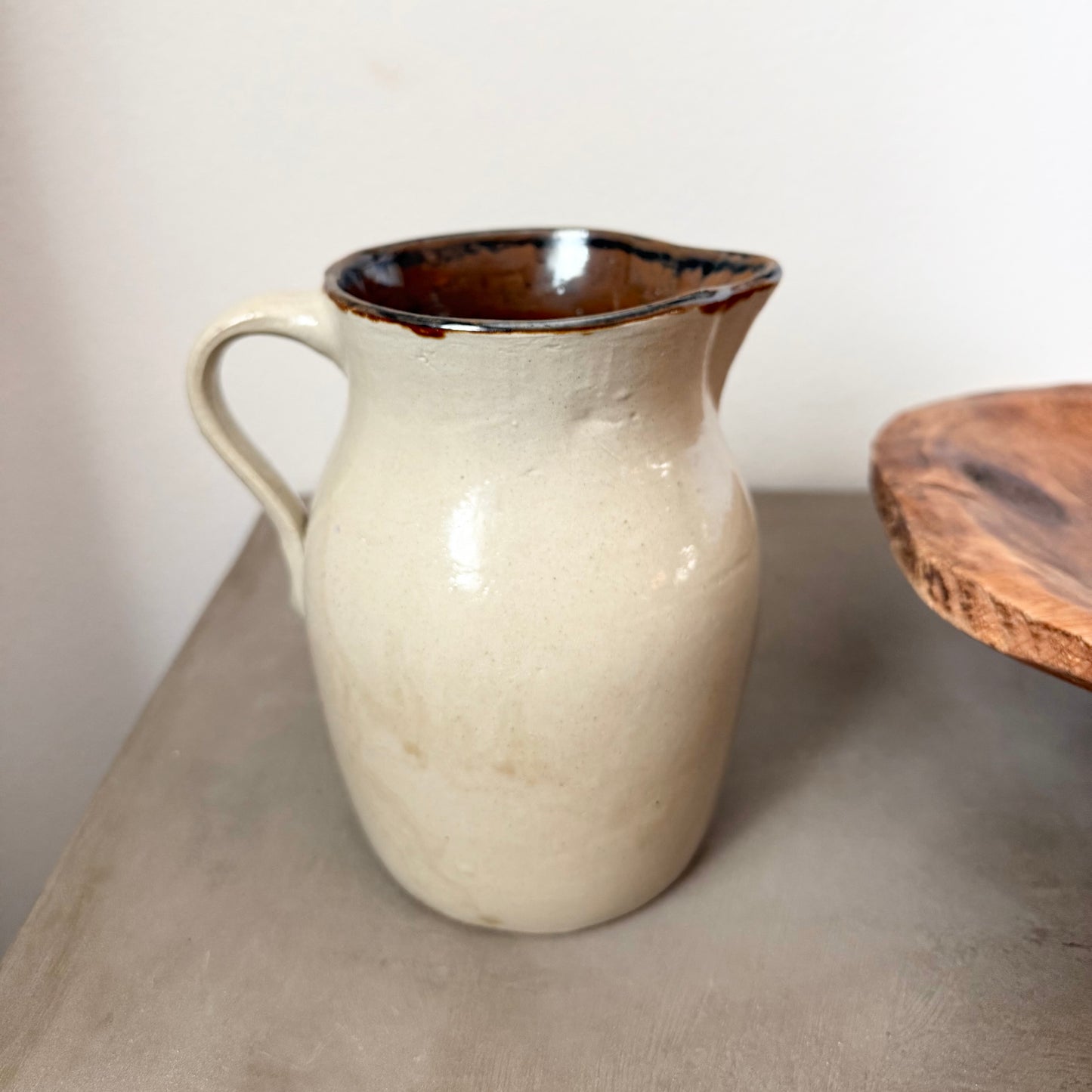 Old Stoneware Pitcher
