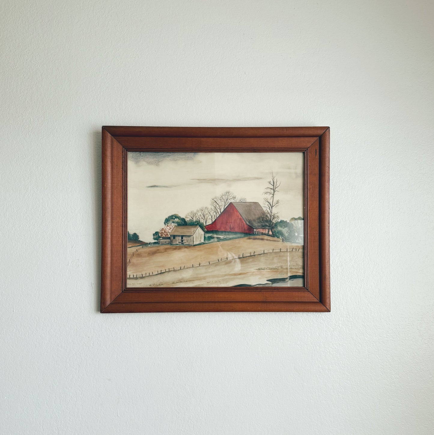 Watercolor Barn From 1947 (local purchase only)