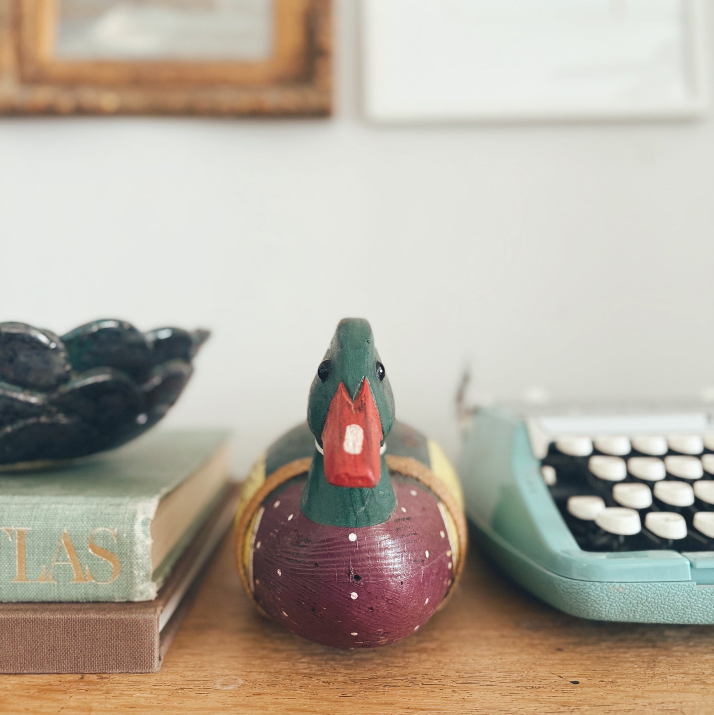 Vintage Wooden Mallard Duck