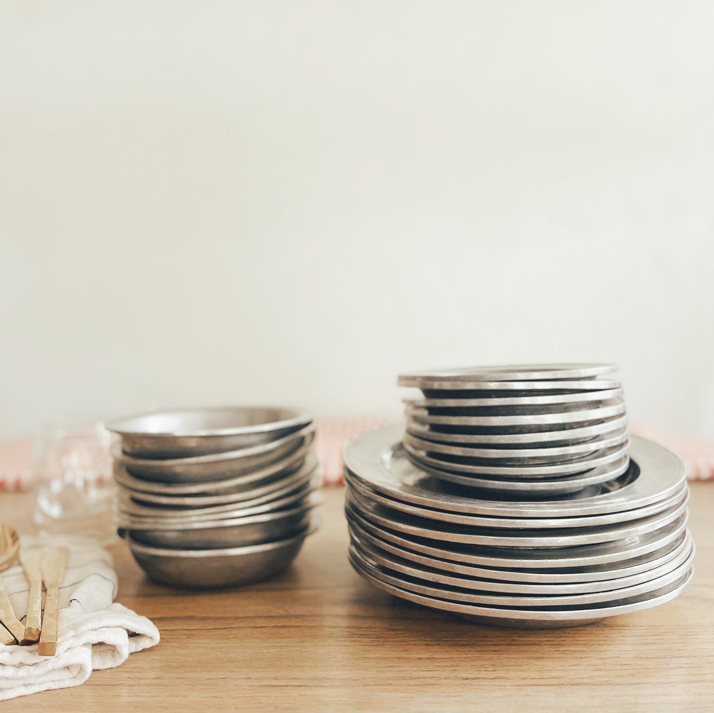GORGEOUS Pewter Set of 8