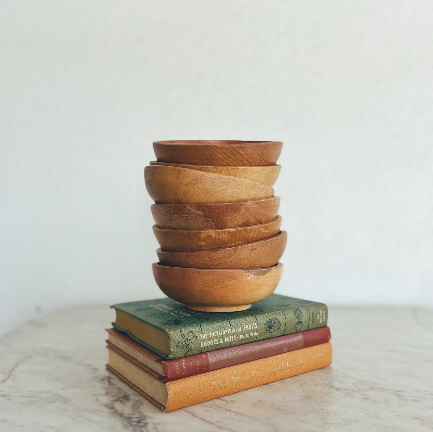 Vintage Wooden Bowls (set of 7)