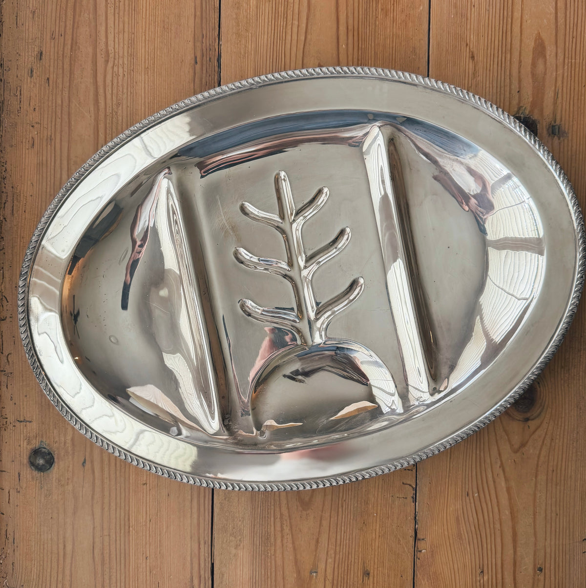 Vintage Silverplate Divided Tray