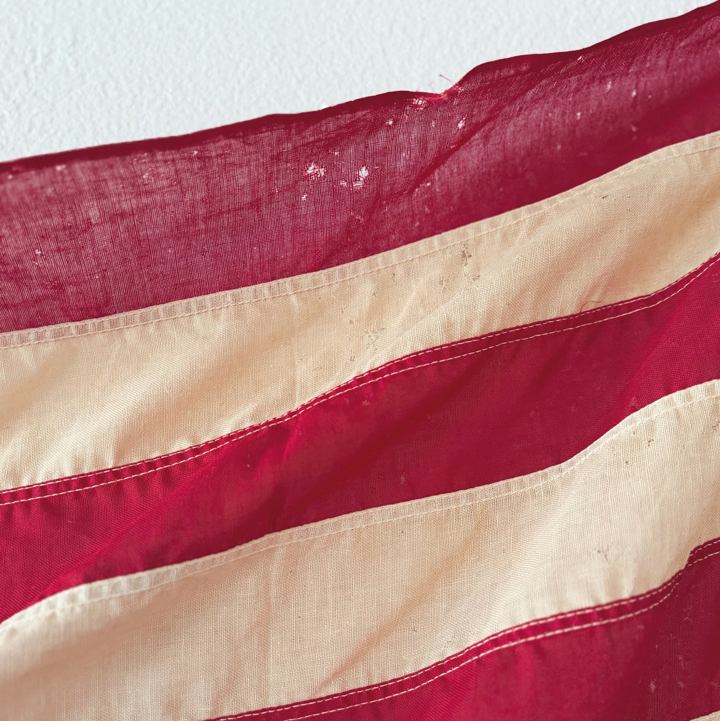Vintage Worn 3' x 5' USA Flag (See pictures for details)