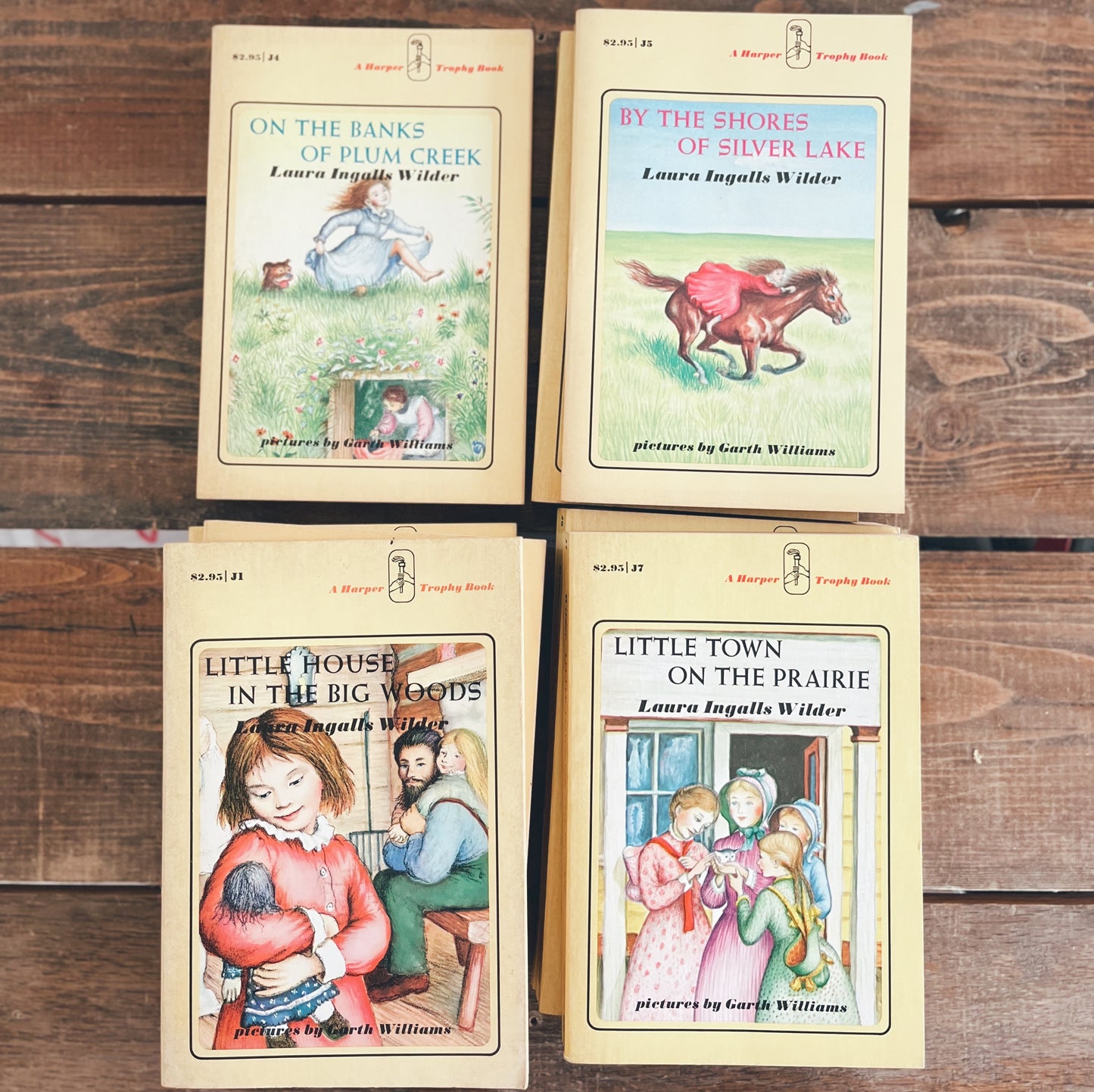 Set of 9 Vintage Little House on the Prairie Books