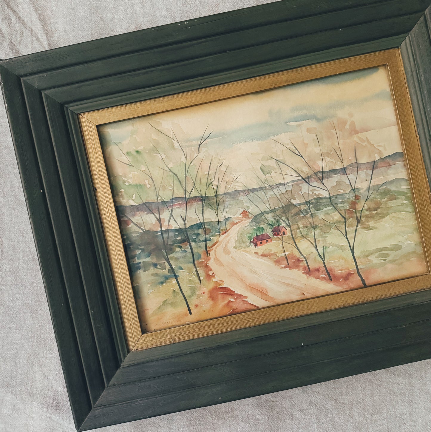 Fall Watercolor Scene (Local Purchase)