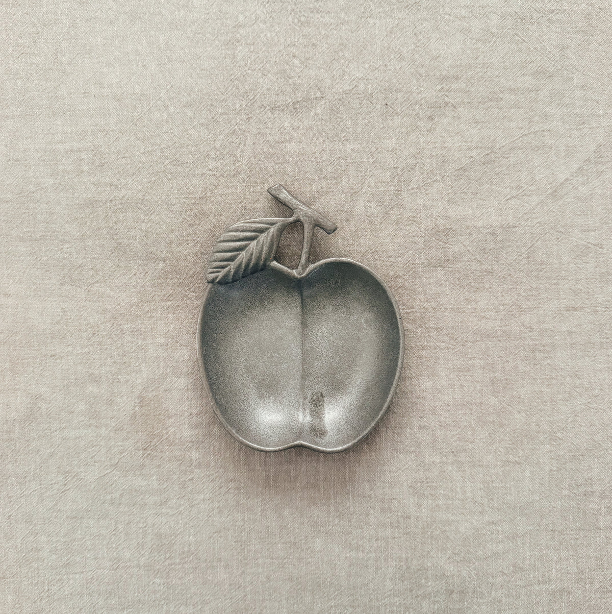 Small Pewter Apple Trinket Dish