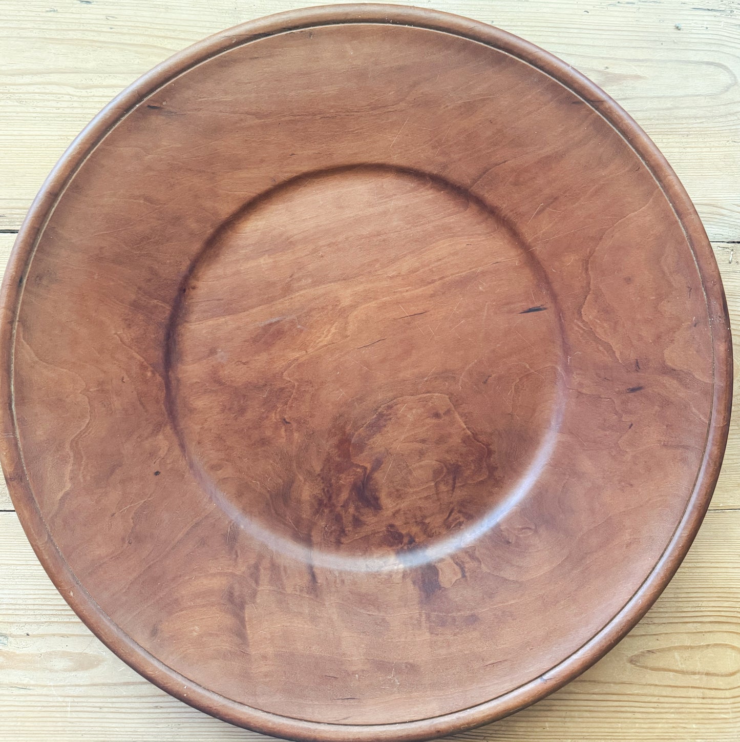 Hand-carved Large Wooden Platter