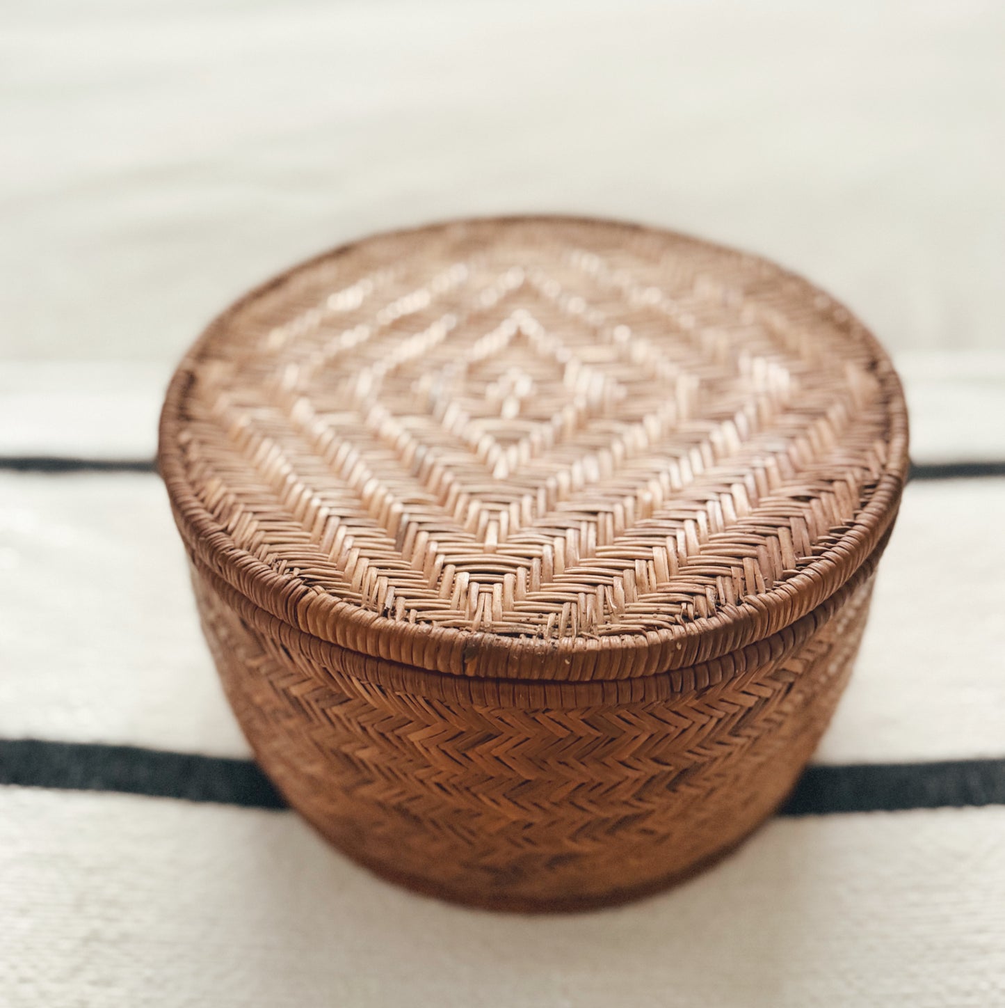 Deep Round Rattan Basket