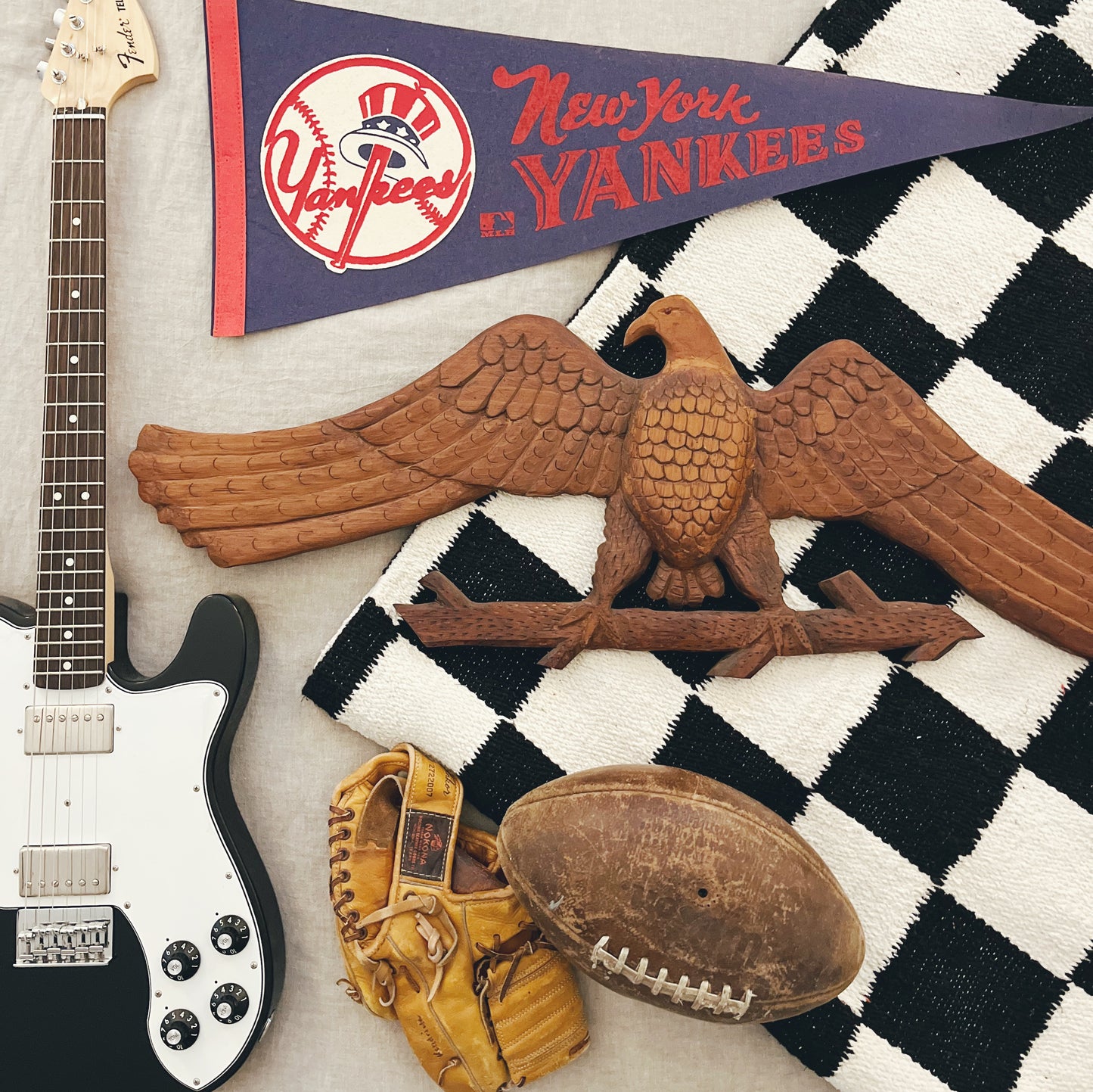 Handcarved Wooden Eagle