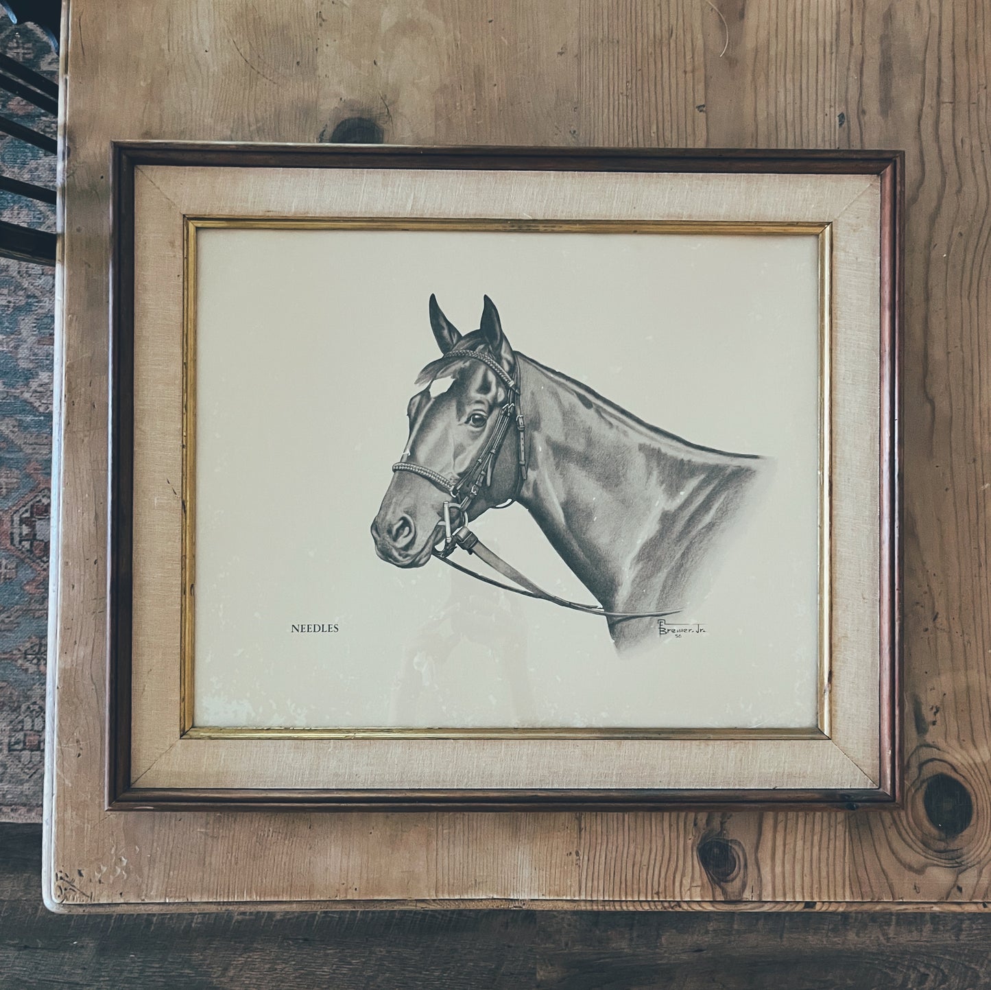 Needles Vintage Horse Art by Allen Brewer Jr