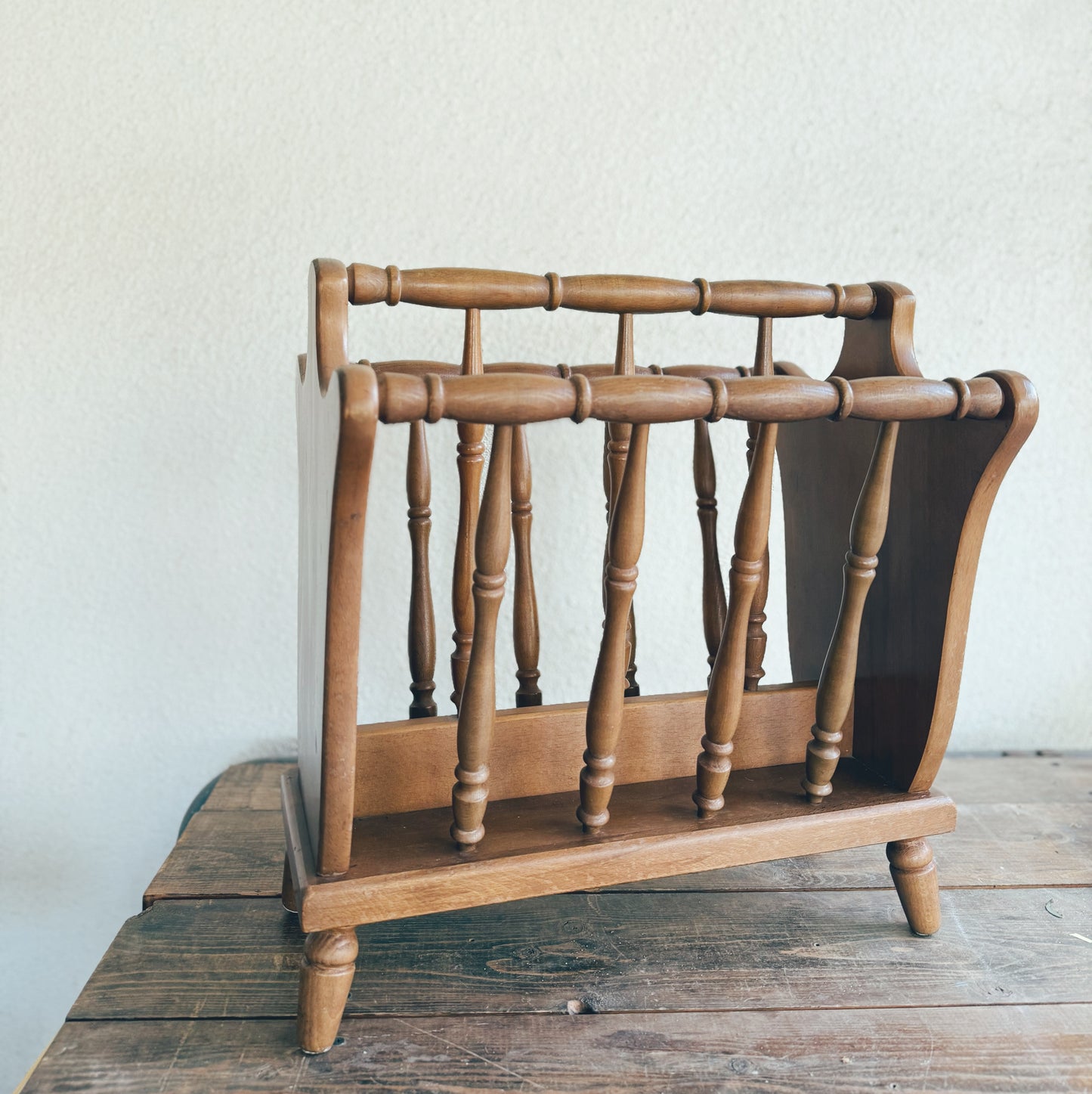 Vintage Wooden Book Rack (local purchase only)