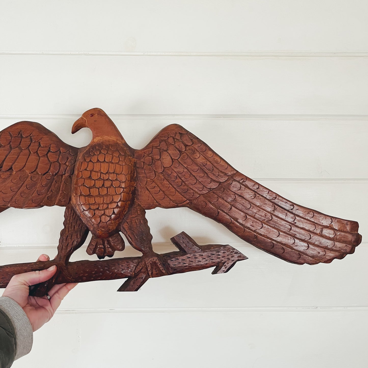 Handcarved Wooden Eagle