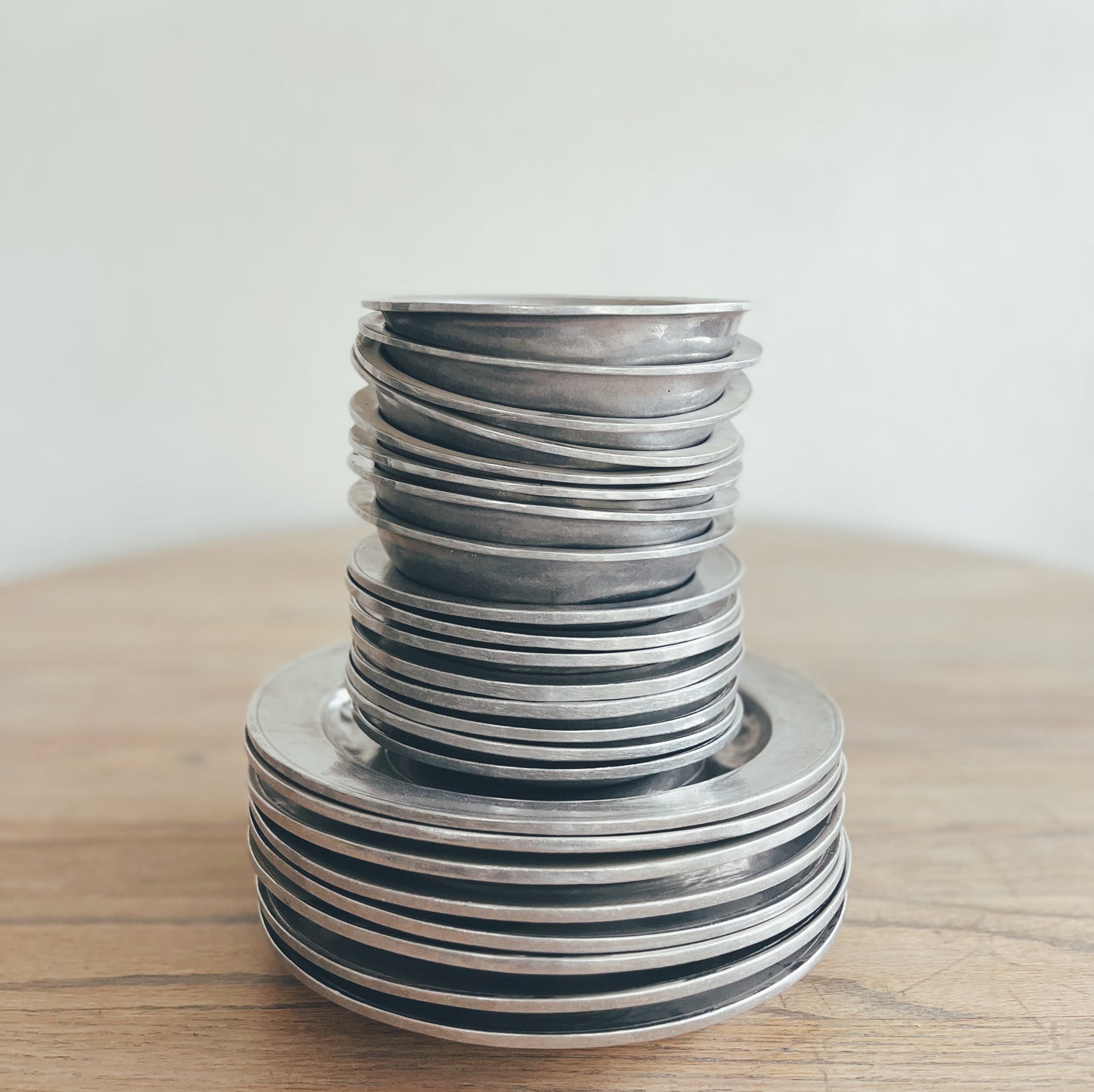 GORGEOUS Pewter Set of 8