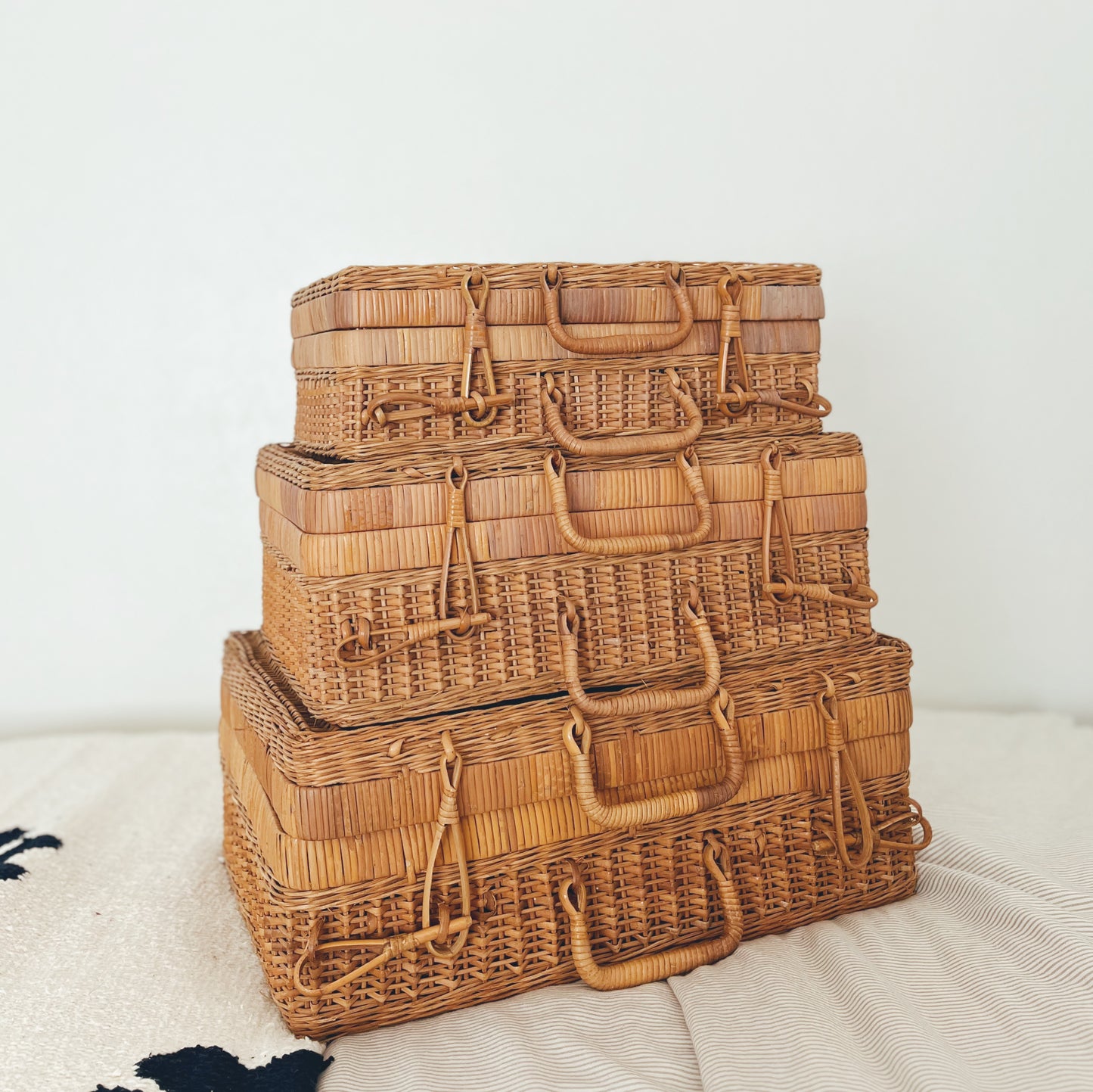 CUTE Set of Three Picnic Baskets | LOCAL PURCHASE