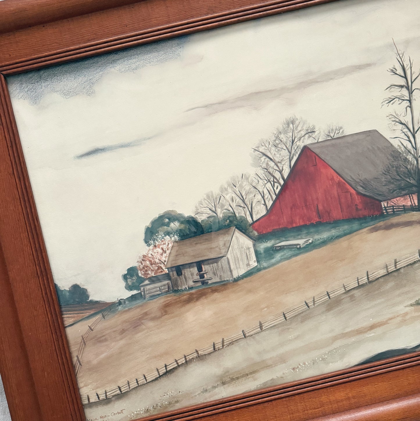 Watercolor Barn From 1947 (local purchase only)