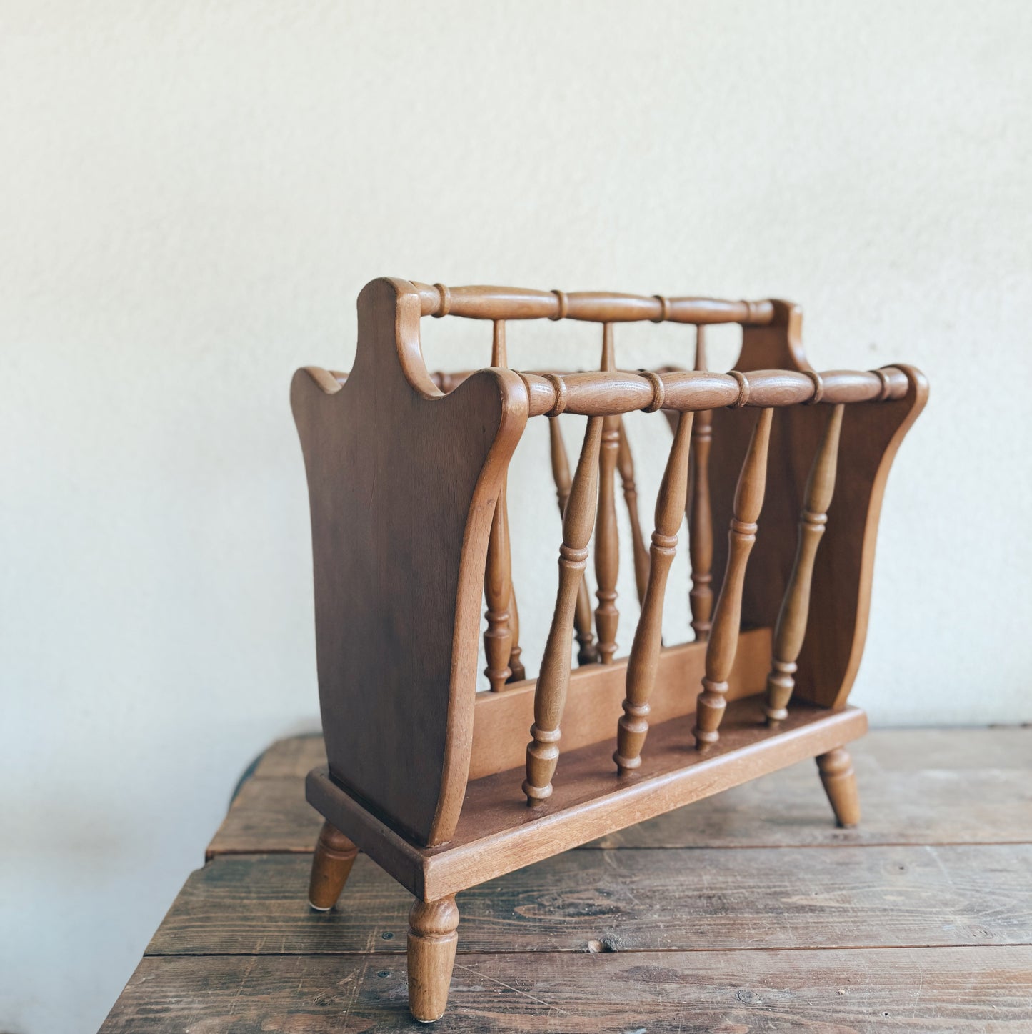 Vintage Wooden Book Rack (local purchase only)