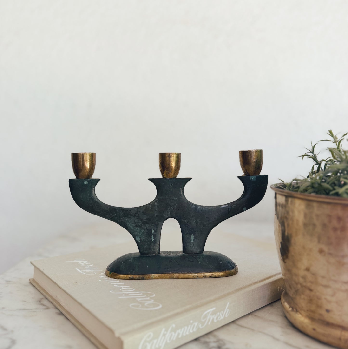 Mid-century Modern Two Toned Candle Holder