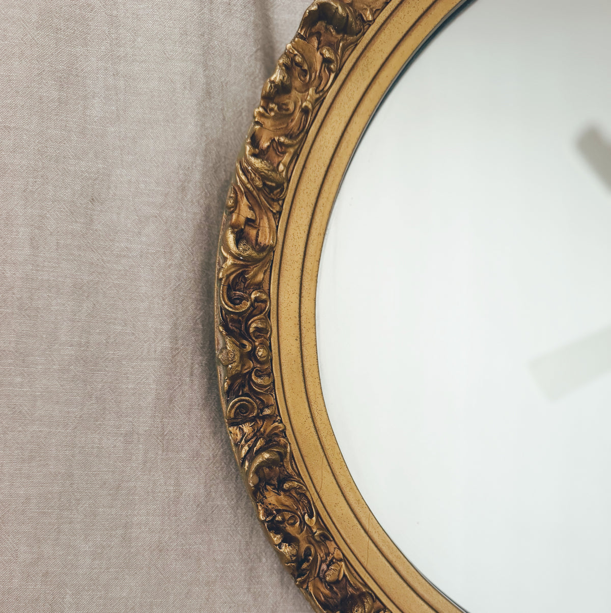 Gold Oval Mirror (Local Purchase Only)