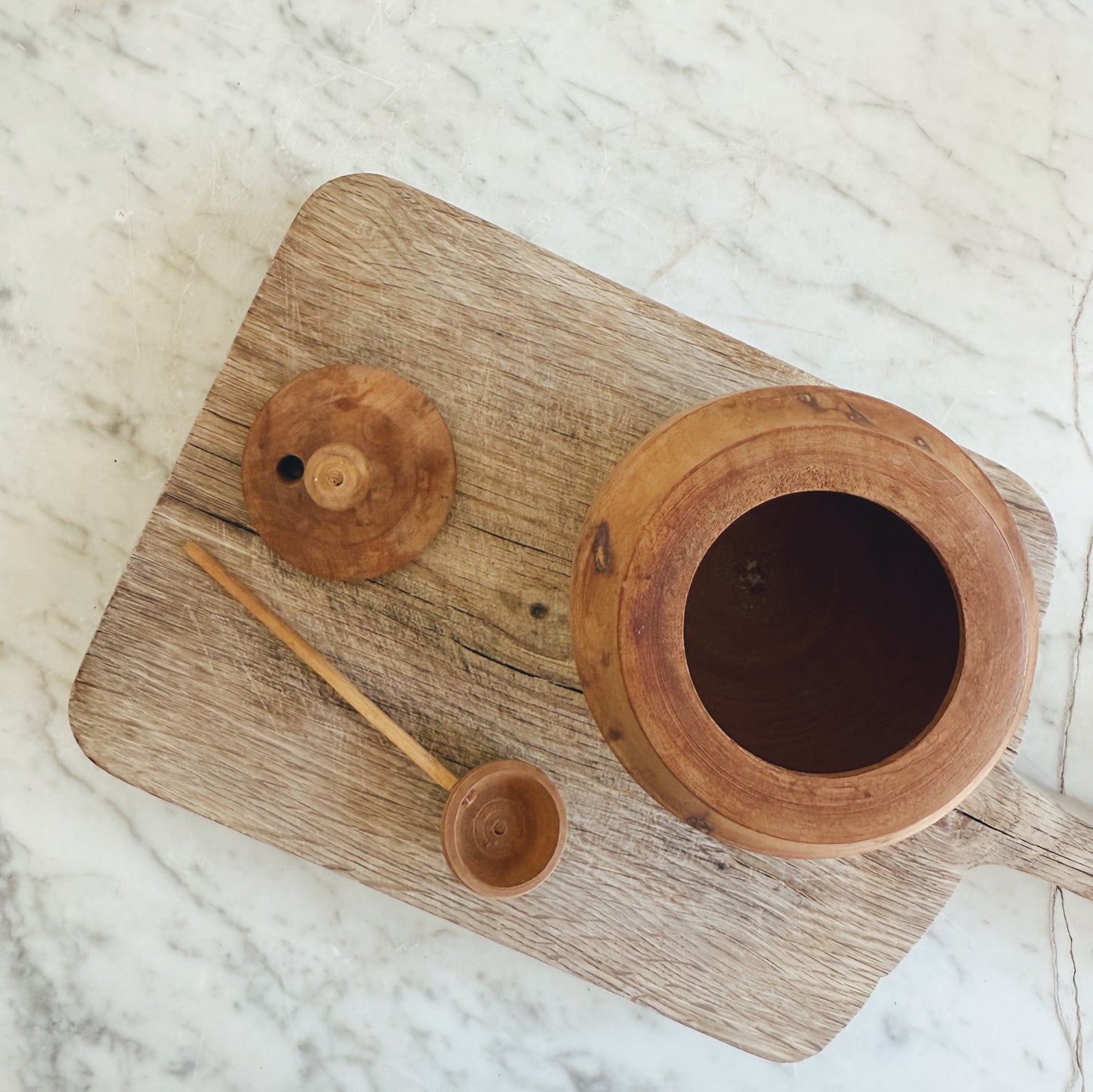 Wooden Salt or Sugar Cellar