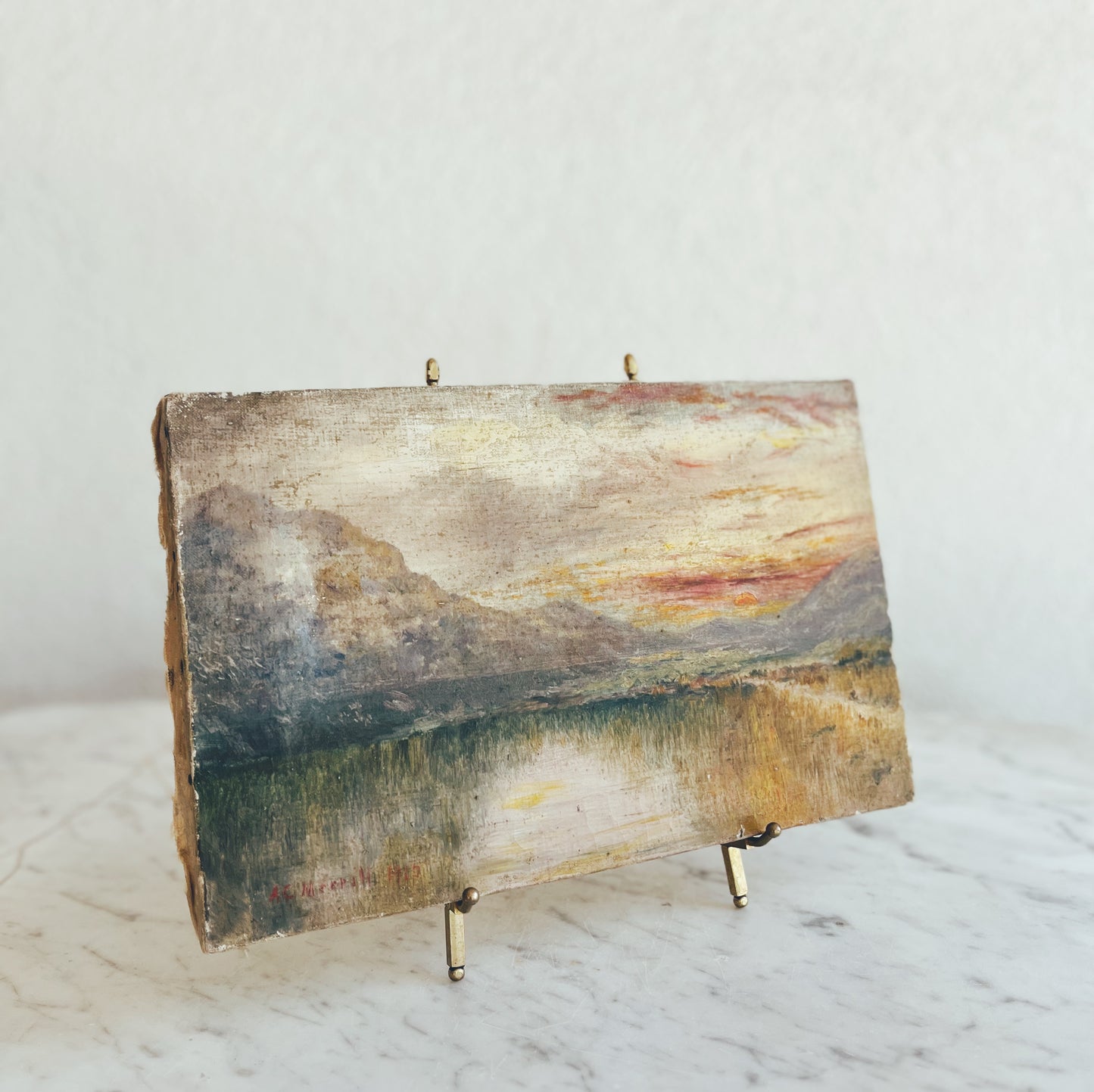 Vintage Brass Desktop Easel