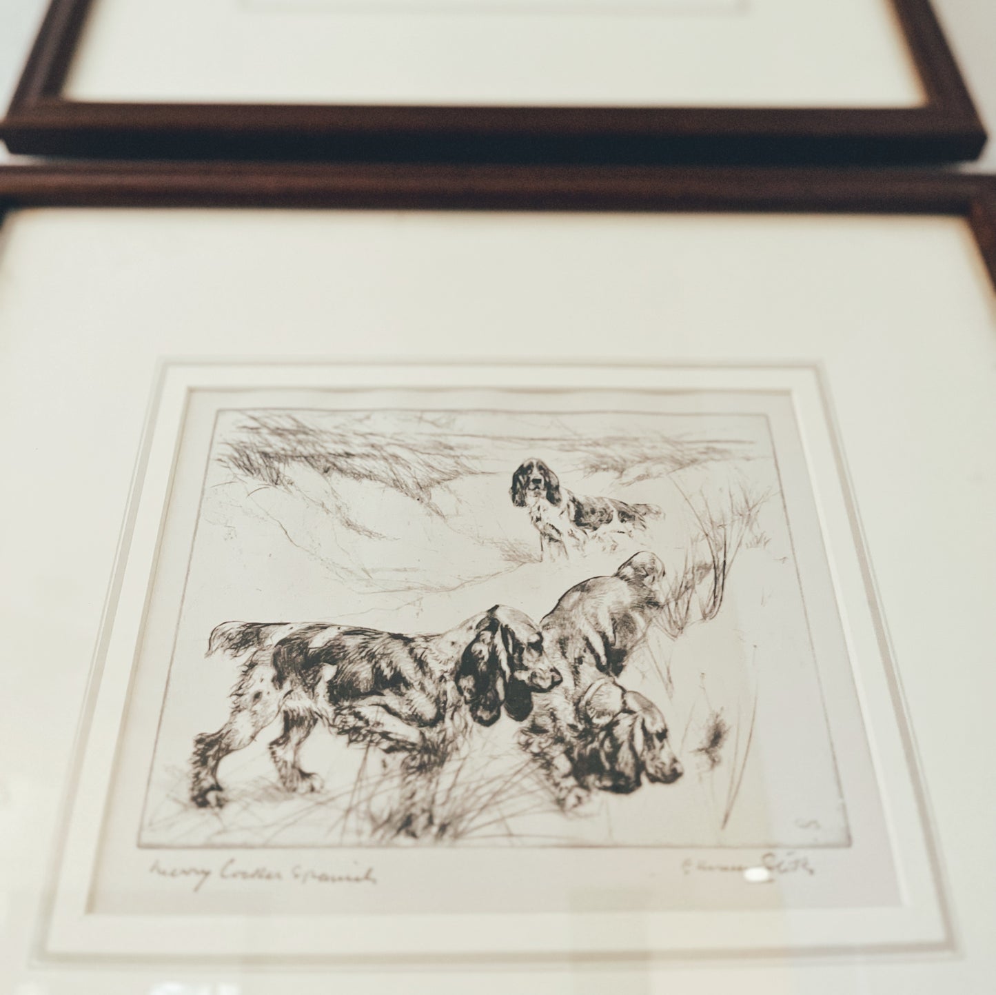 Artist George Vernon Stokes, A Pair of Antique Pencil Drawings