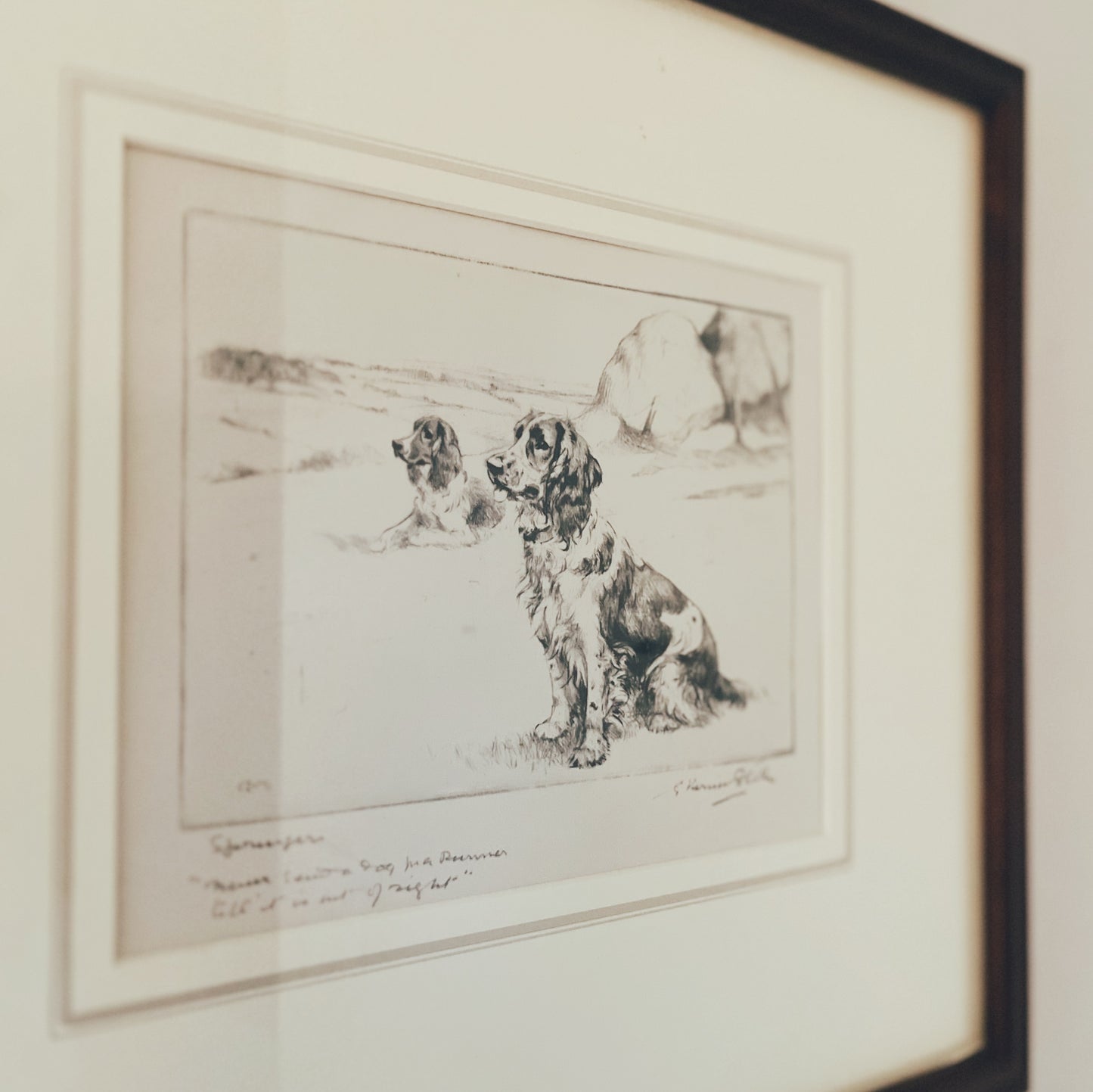Artist George Vernon Stokes, A Pair of Antique Pencil Drawings