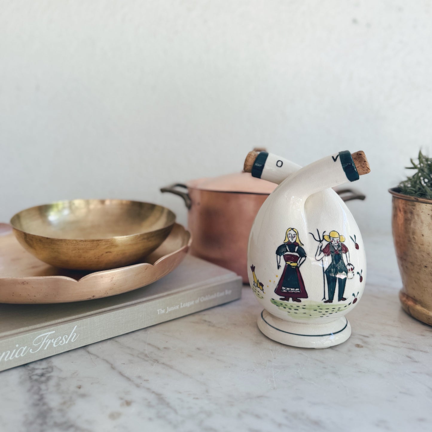 Olive Oil and Vinegar Double Cruet
