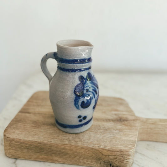 Vintage Salt Glazed Pottery Pitcher