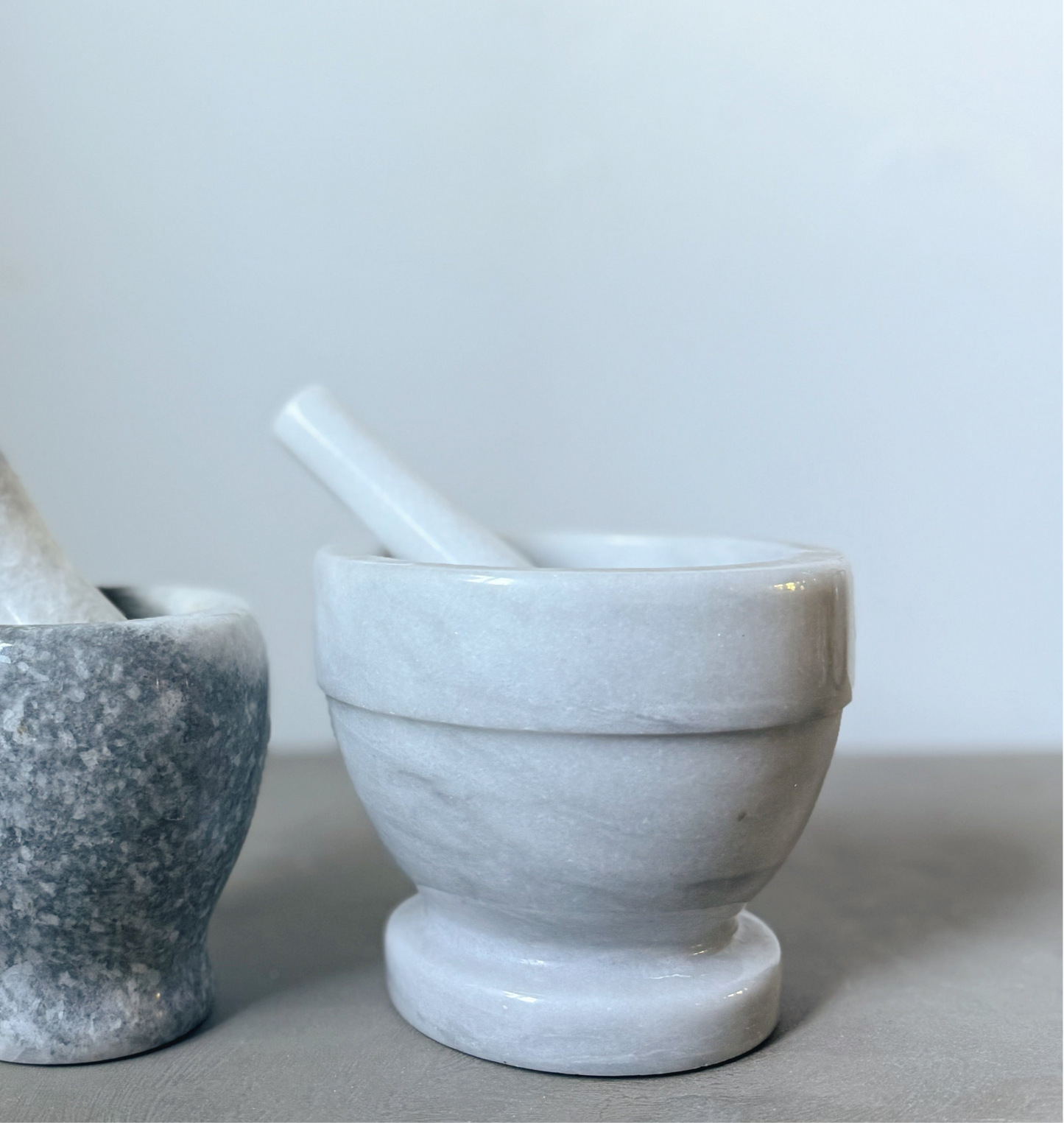 Marble Mortar and Pestle