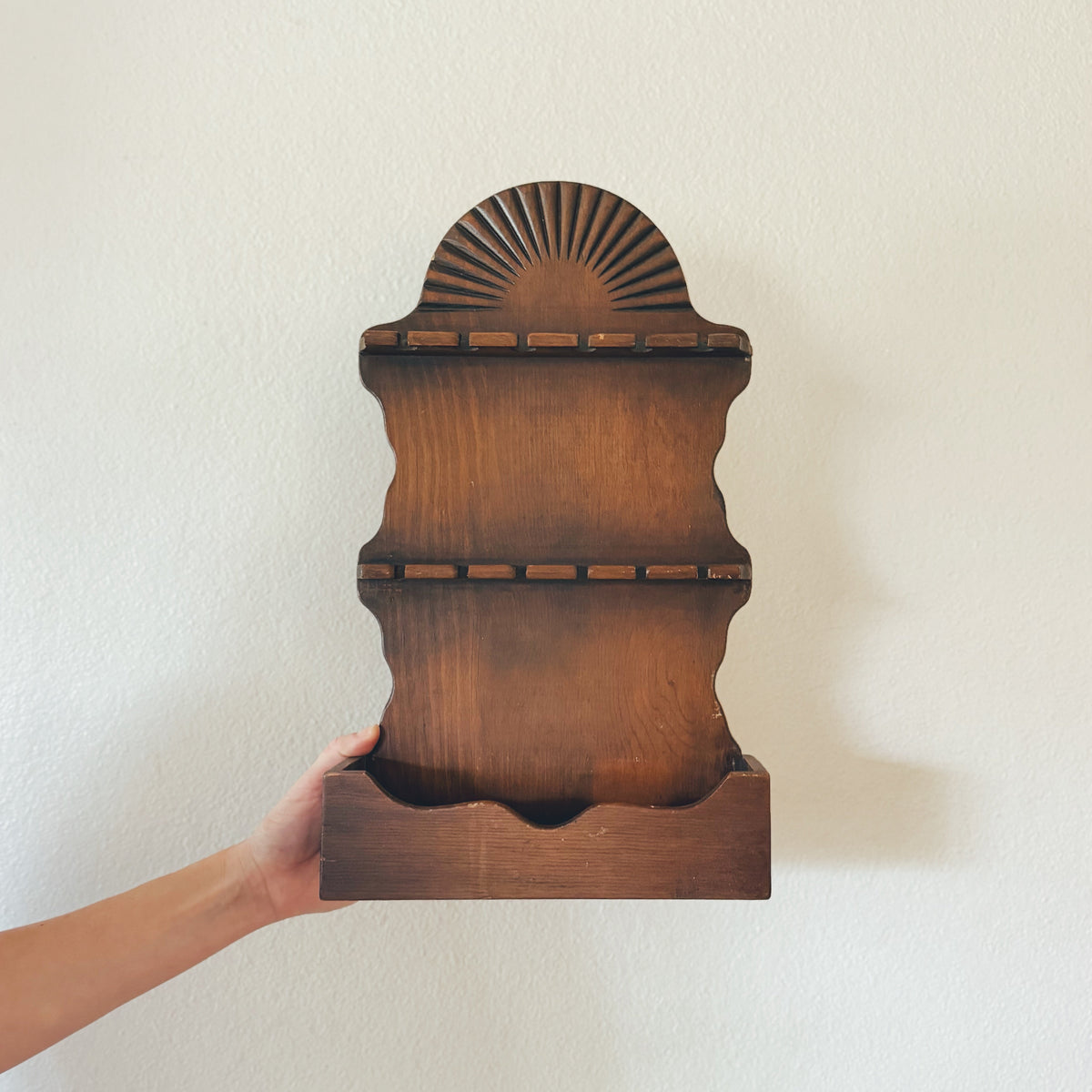 Vintage Wooden Spoon Display