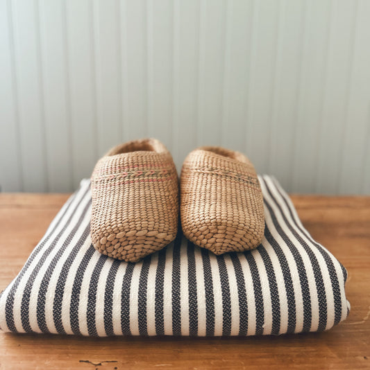 Pair of Wicker Kids Clogs