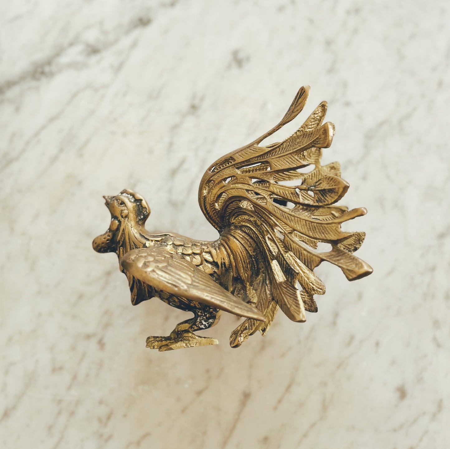 Single Brass Rooster