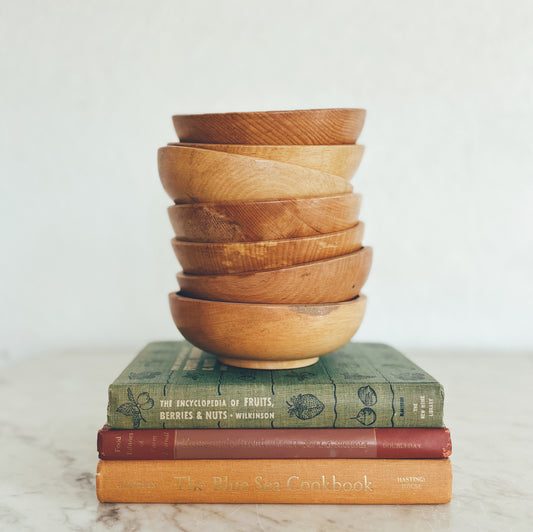 Vintage Wooden Bowls (set of 7)