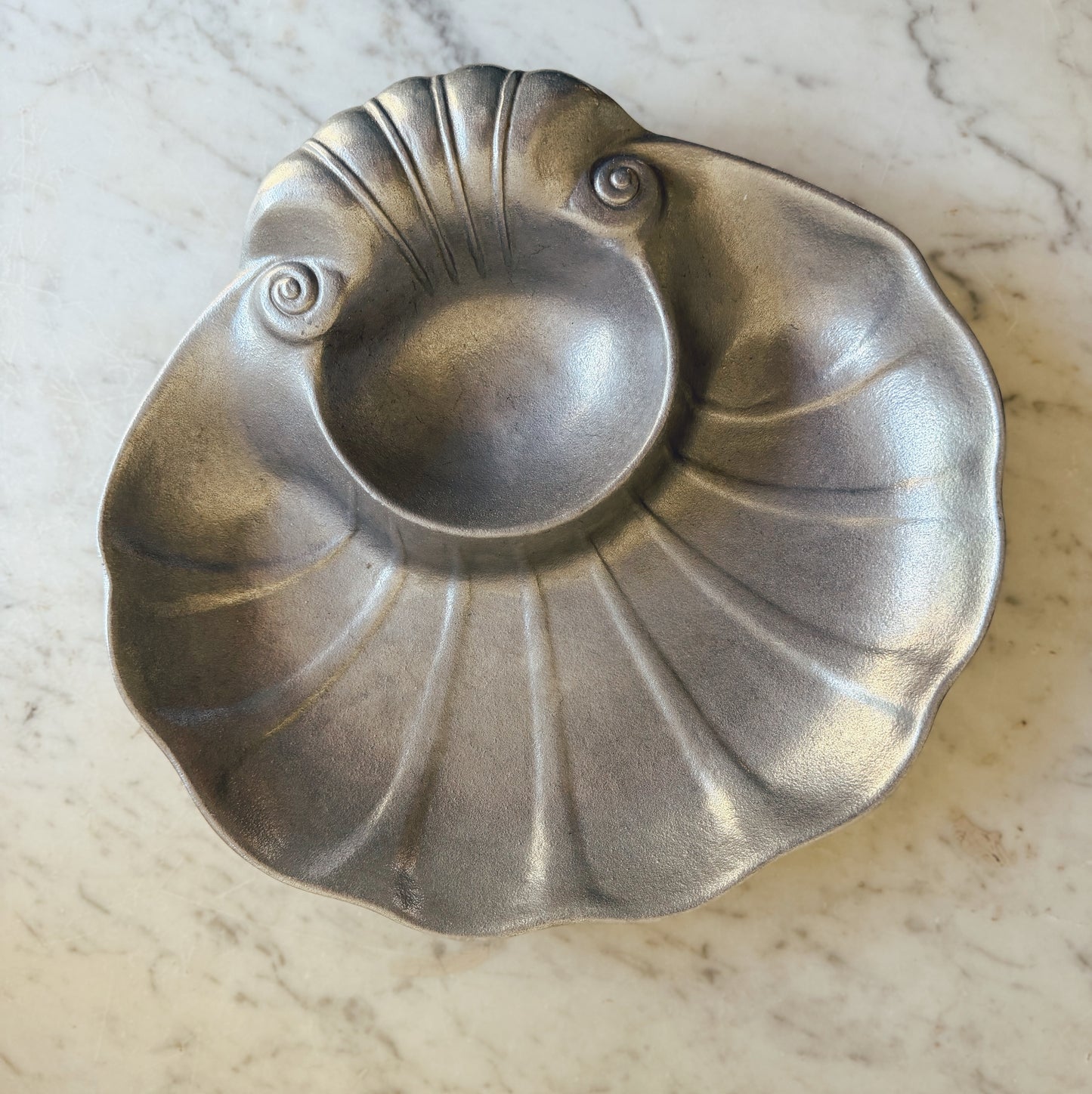 Pewter Shell Dish