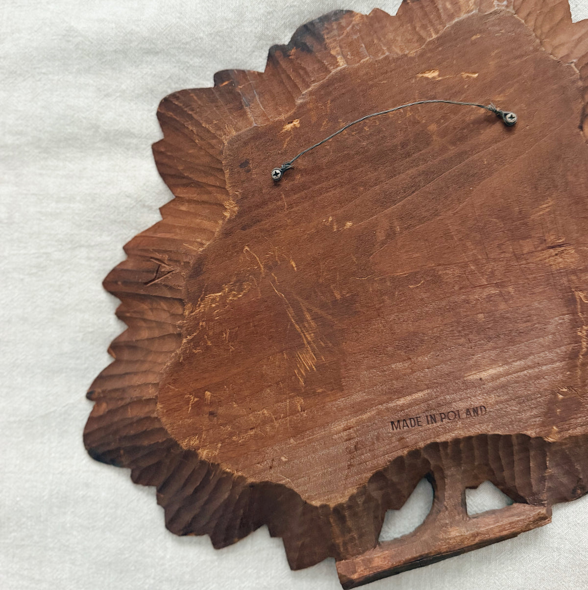 Carved Wooden Tree Made in Poland