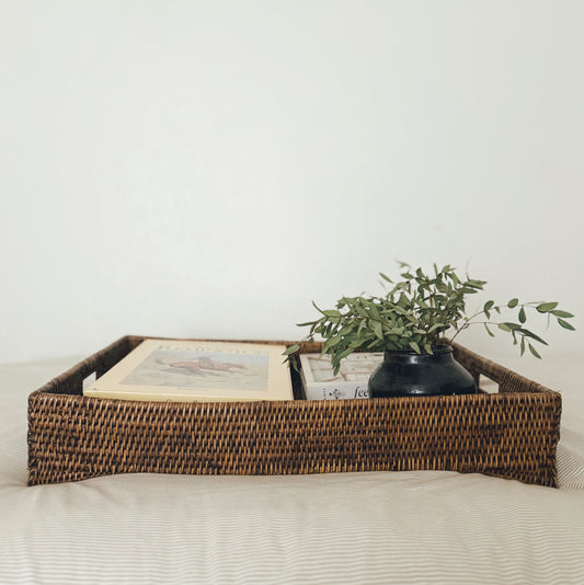 Large Rattan Tray (local purchase only)