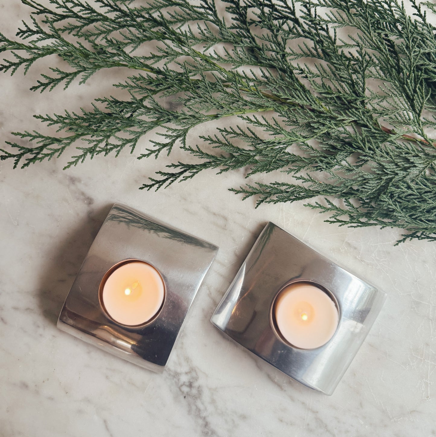 Pair of Mid Century Modern Votive Candle Holders