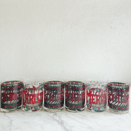 Set of Six Stained Glasses