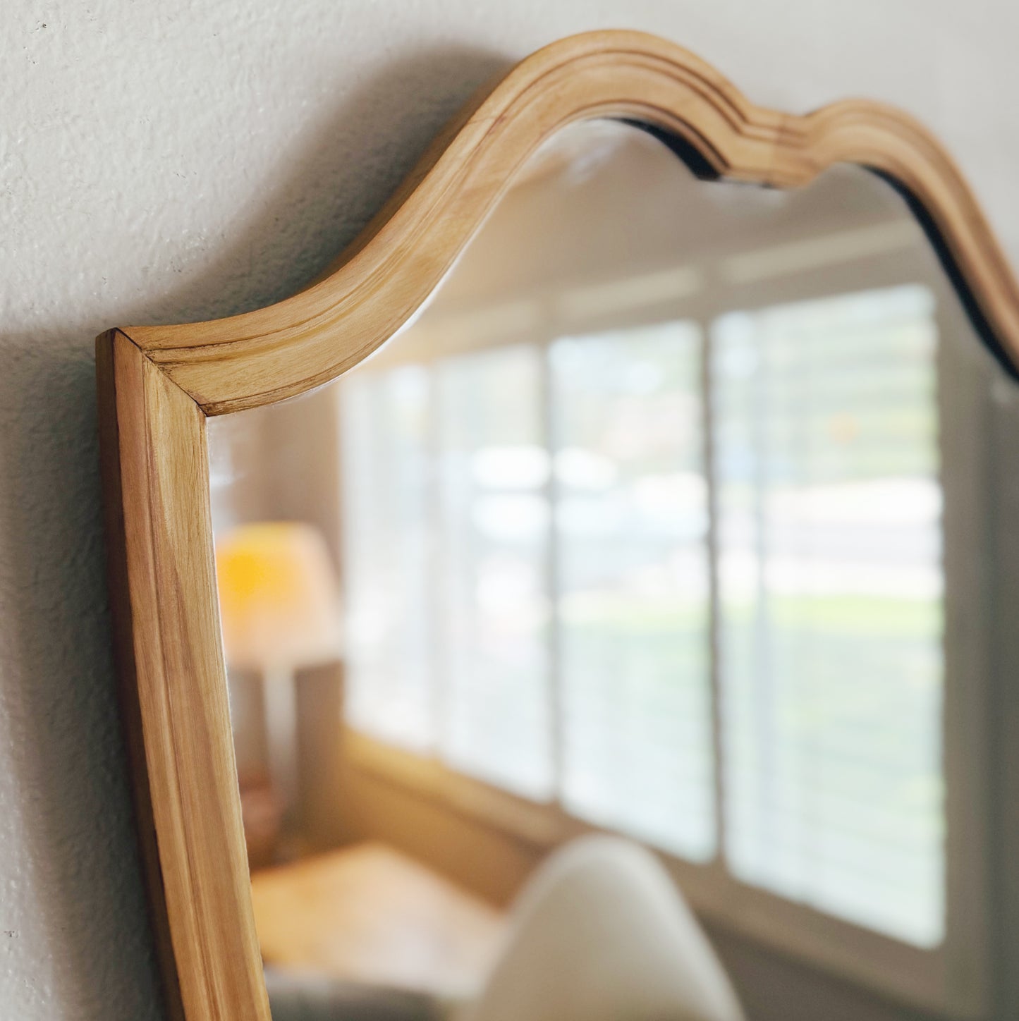 Beautiful Vintage Large Shield Shape Mirror (local purchase only)