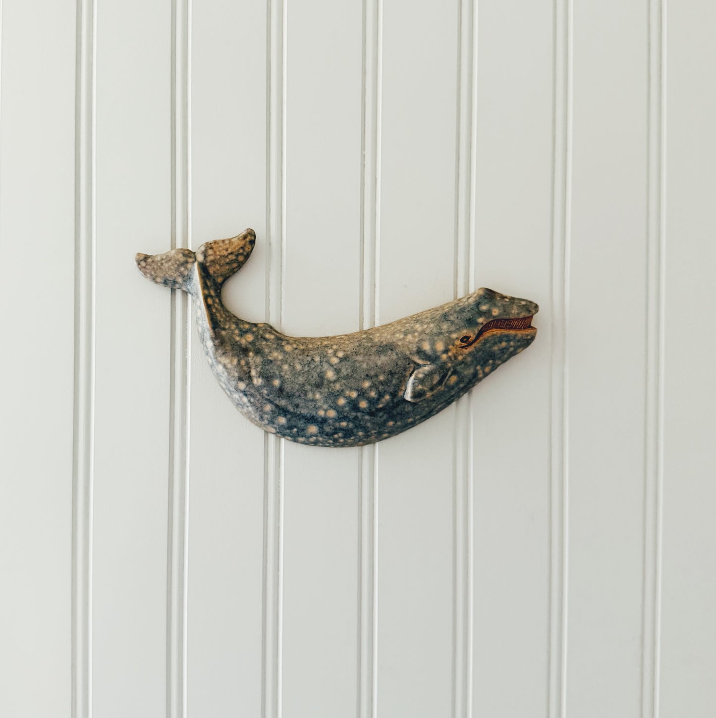 Handmade Ceramic Whale Wall Hanging