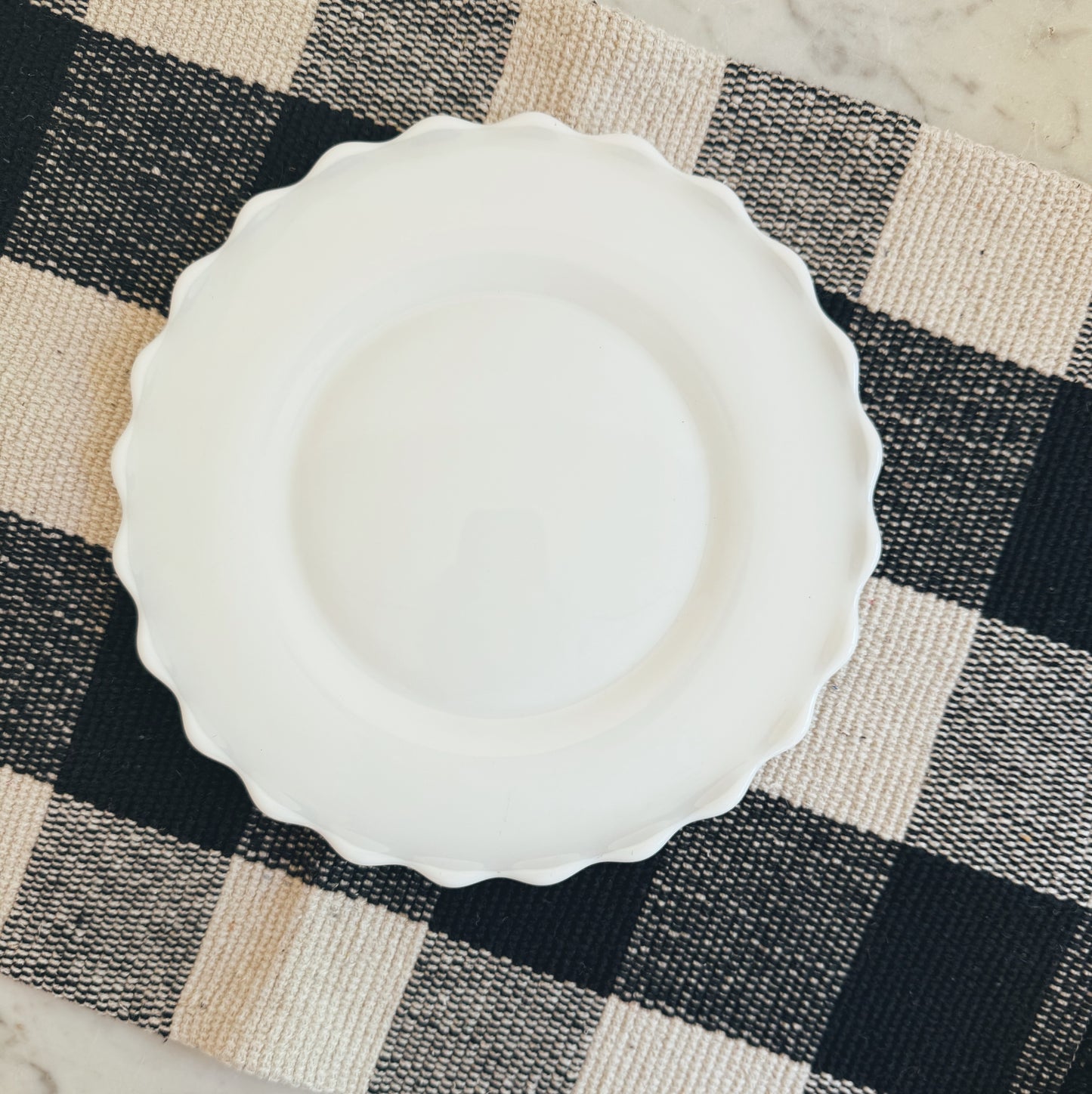 Set of 8 Scalloped Salad Plates (local purchase only, priced as a set)