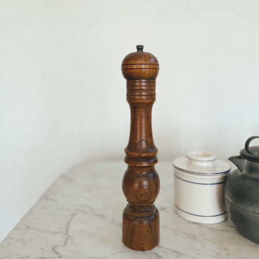 Tall Wooden Peppermill